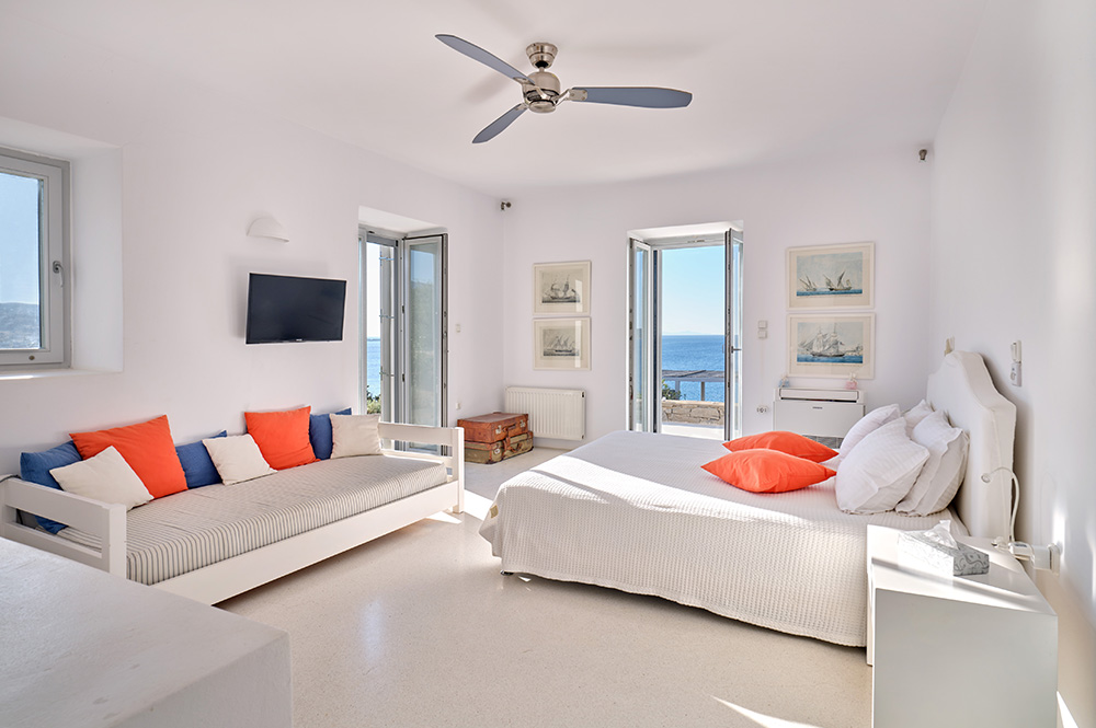 sea front villa paros