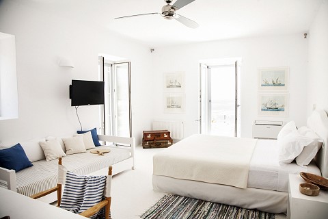 sea front villa paros greece