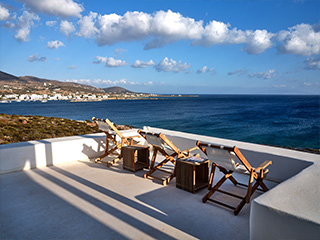 sea front villa paros greece