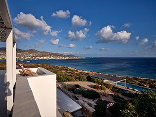 sea front villa paros greece