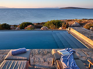 sea front villa paros greece