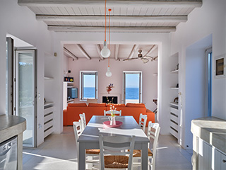 sea front villa paros greece