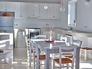 sea front villa paros greece