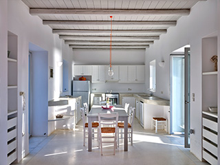 sea front villa paros greece