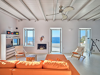 sea front villa paros greece