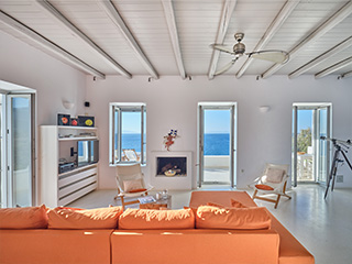 sea front villa paros greece