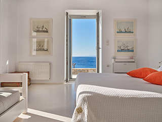 sea front villa paros greece