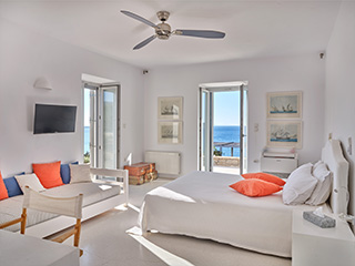 sea front villa paros greece