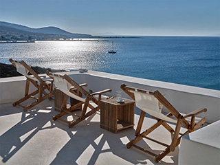 sea front villa paros greece